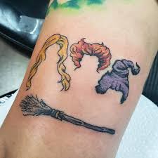 Nikki Skaggs On Instagram Fun Lil Hocus Pocus Piece Today Tattoos Ink Tattoo Picorivera Whittier Montebell Tattoos Halloween Tattoos Disney Tattoos