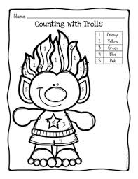 28 trolls pictures to print and color. Trolls Color By Number Coloring Page By The Super Teacher Tpt