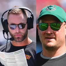 Denver fired its former HC Nathaniel Hackett two weeks before Arizona fired  Kliff Kingsbury as its HC. Today, Jets OC Hackett and Commanders OC  Kingsbury each will attempt to beat their former
