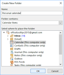 How To Create A New Calendar In Outlook Microsoft Outlook 2016
