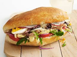 Parisian Tuna Sandwiches Recipe Food Network Recipes Tuna Sandwich Pan Bagnat