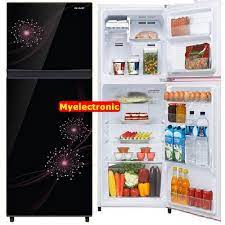 Bukan hanya itu, anda juga bisa menyimpan minuman kaleng atau bahkan snack seperti chiki ke dalam kulkas karena adanya rak maupun tray penyimpanan khusus. Kulkas Sharp Sj 237 Mg Dp Db 2 Pintu Xtra Big Freezer 187 Liter 130 Watt Shopee Indonesia
