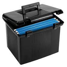 Amazon Com Pendaflex Portable File Box Black 11 H X 14 W X 11 1 8 D 41742 Storage File Boxes Gateway File Boxes File Box File Box Organization