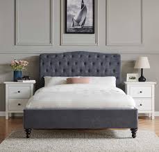 Shop grey beds in a variety of styles and designs to choose from for every budget. Limelight Rosa Dark Grey King Bed Frame Dublin Beds