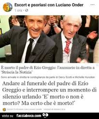 Comme son origine le laisse supposer, on trouve plusieurs personnalités prénommées ezio, d'origine italienne. Andare Al Funerale Del Padre Di Ezio Greggio E Interrompere Un Momento Di Silenzio Facciabuco Com