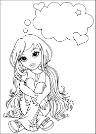 Coloriage chien animal domestique meilleur ami fille; Coloriage Moxie Girlz Dessin A Imprimer Sur Coloriages Info