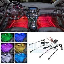 Universal Multi Color Led Car Interior Underdash Lighting Kit Music Auto Illumination Bypass Mode Interieur Led Voiture Interieurs De Voiture