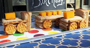 Thomas The Train Birthday Party Food Ideas Thomas Birthday Party Food Ideas Train Sandwiches Pbs Parents Birthday Party Food Thomas Birthday Parties Thomas Birthday