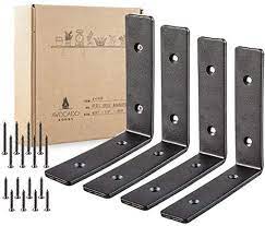 5 out of 5 stars. Heavy Duty Metal Wall Brackets 6 X 6 Inch Rustic Steel L Bracket For Hanging Diy