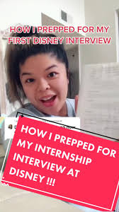 Disney Professional Internship Recorded Interview Process