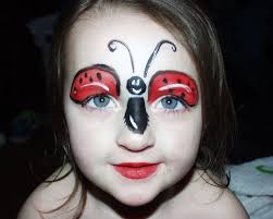 lady bug face paint