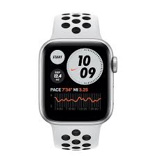 Apple Watch Nike Series 6 Gps 40mm Silver Aluminum Case With Pure Platinum Black Nike Sport Band Regular Apple Workout, consigli personalizzati e incoraggiamenti ti aiuteranno a essere più in forma che mai. apple watch nike series 6 gps 40mm silver aluminum case with pure platinum black nike sport band regular