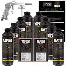U Pol Raptor Black Urethane Spray On Truck Bed Liner Spray Gun 8 Liters Ebay