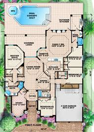 Find contemporary w/pictures, modern, small, southern style & more blueprints. Mediterranean Style House Plan 4 Beds 3 Baths 3145 Sq Ft Plan 27 422 Mediterranean House Plan Mediterranean Style House Plans Florida House Plans
