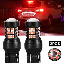 Lnkoo 2 Pcs Newest 10 30v Flashing Strobe Blinking Brake Lights 7443 Led Bulbs For Tail Brake Stop Lights Strobe Brake Lights Super Bright High Power Brilliant Red Walmart Com Walmart Com