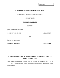 Bangunan mahkamah sultan salahuddin abdul aziz shah. Doc In The High Court Of Malaya At Shah Alam In The State Of Selangor Darul Ehsan Civil Division Fara Mansor Academia Edu