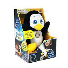 Flashlight Friends Cuddly Penguin Kid S Huggable Flashlight Nightlight Stuffed Animal With Auto Shut Off Led Safe Light As Seen Huggable Flashlight Cuddly