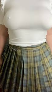 Slide your hand under my skirt and feel how wet I am - Porn GIF