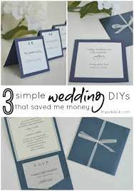 3 Simple Do It Yourself Wedding Ideas Wedding Invitations Budget Friendly Wedding Wedding Invitations Diy