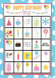 Cute Free Printable Birthday Bingo Game Birthday Party Games For Kids Birthday Bingo Kids Party Games
