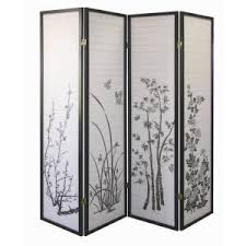 5 83 Ft Black 4 Panel Room Divider R590 4 With Images Panel Room Divider 4 Panel Room Divider Shoji Screen Room Divider
