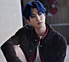Image about hair in blue aesthetics by ･ﾟ✧ sad kate ☹. Missing His Blue Hair Stray Kids Amino