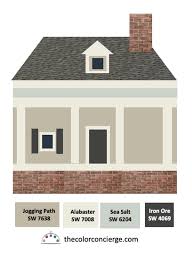 Paint Color Palettes For Red Brick Houses