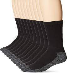 Fruit Of The Loom Men S 10 Pack Everyday Work Crew Socks Black Shoe Size 6 12 Sock Size 10 13 At Amazon Men S Clo Mens Socks Fashion Work Gear Work Socks
