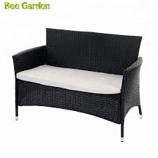 I would add a few custom pillows for a polished look. Outdoor Garden Furniture 2 Seat Rattan Bench Buy Rattan Bench Rattan Garden Bench 2 Seat Rattan Bench Product On Alibaba Com