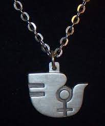 Vintage Jorgen Jensen Denmark Necklace Pendant Dove Pendant Pendant Necklace Contemporary Jewellery