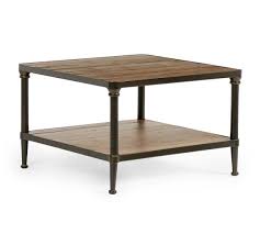 Herringbone coffee table with farmhouse style legs (1) $377. Juno 25 Square Reclaimed Wood Coffee Table Pottery Barn