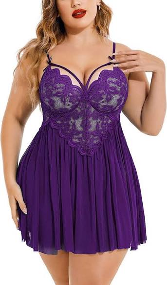 Plus Size Lace Chemise