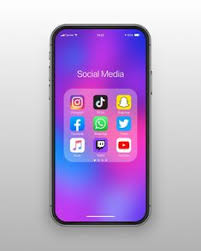Smartphone Folder Social Media Icons Set Premium Vector Freepik Vector Logo Mockup Facebook Phone In 2020 Social Media Icons Network Icon Media Icon