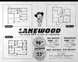 Floor Plans For A Track Of Homes Built In Lakewood Calif 1949 1950 S Lakewood Vintage House Plans Lakewood California