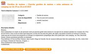 Vous êtes à la recherche d'un. Echange Garde D Animaux Contre Stationnement Camping Car Une Surprenante Annonce Le Monde Du Camping Car