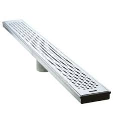 Luxe 60 In Stainless Steel Linear Shower Drain Squares Sp 60 At The Home Depot Shower Drain Linear Drain Shower Drains