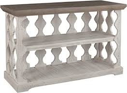 Our plans have the full. Amazon Com Signature Design By Ashley Havalance Farmhouse Console Table W Shelf Whitewash Brown Wood Furniture Decor