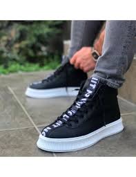 Bagcikli Rahat Taban Lacivert Erkek Tarz Yarim Bot Sneaker Bot Erkek Spor Ayakkabilari