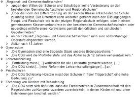 Spd und grüne bieten gegen den rückstand deutschlands bei digitalisierung und. Bidungspolitische Ziele Der Cdu Sh Landesschulervertretung Gym Sh