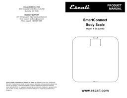 Sharper Image Smart Connect Bluetooth Body Scale Owner S Manual Manualzz