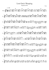 Lost Ones Weeping Lost Ones Weeping Flute Sheet Music Violin Songs