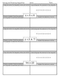 Freebie One Step Inequalities Worksheet This Freebie Is Also Part Of A Larger Free E Book Profiling 30 Tp Word Problems Inequality Inequality Word Problems