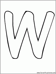 The capital letter w has two big friendly whales spurting water above each top side of the letter w! Letter W Coloring Pages Coloring Home