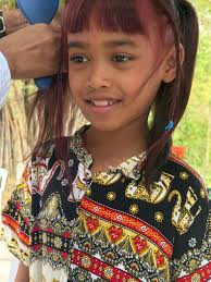 Special day , family members starting the journey to be monks