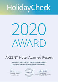 Lesen sie aktuelle bewertungen von gästen des park inn by radisson hotels werimar: Acamed Resort Erhalt Holidaycheck Award 2020 Bbglive