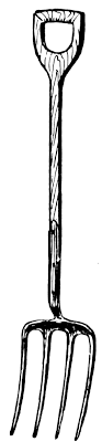 Black And White Pitchfork Pitch Fork Clipart Etc Pitch Forks Fork Digging Fork