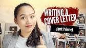 Resume, references, letters of recommendation, work portfolio, etc. How To Write A Cover Letter Youtube