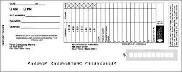 Filling out a business deposit slip. 1stchecks Deposit Slips