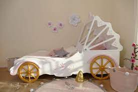 Kinderbett prinzessin mädchen bett kutsche kindertraum mit matratze lattenrost. Bett Kutsche Mit Kristallen Oli Niki
