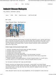 Maybe you would like to learn more about one of these? Tugas Penyelia Tapak